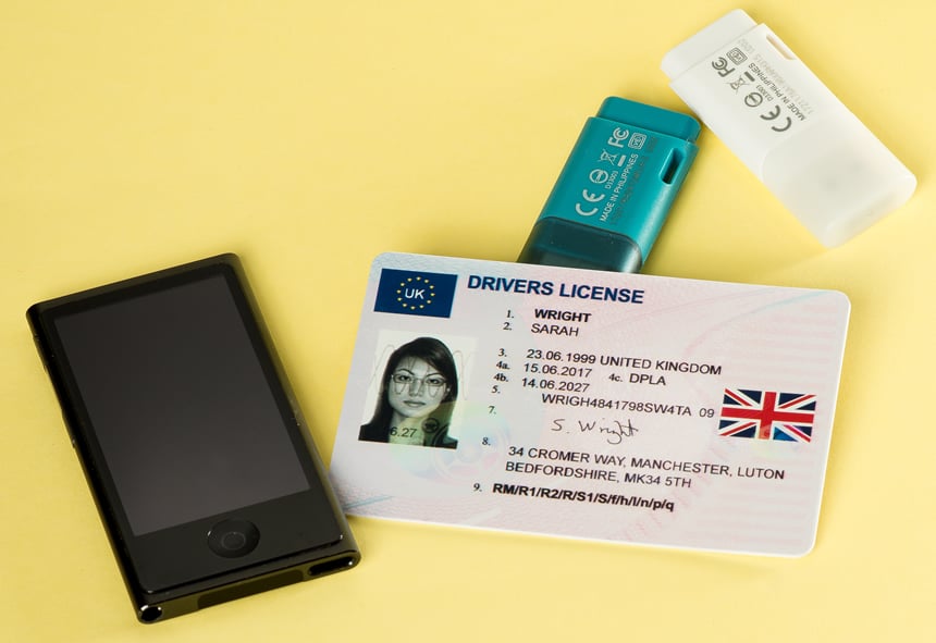 fake irish driving license
